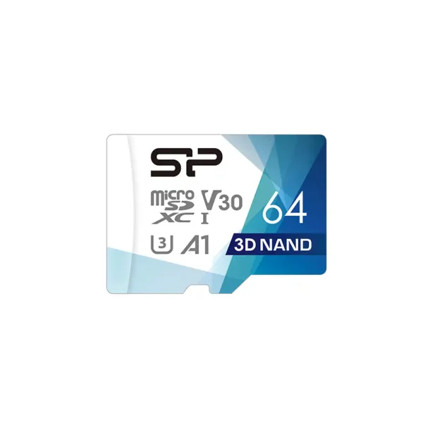 کارت حافظه سیلیکون پاور MicroSDXC مدل Superior Pro V30 U3 A1 ظرفیت 64 گیگابایت